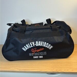 Harley-Davidson Black Duffel Bag with Orange‎ Accents